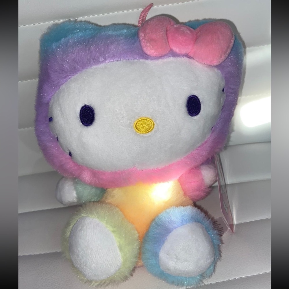 Sanrio Hello Kitty Rainbow Sherbet Costume 7" Plush Stuffed Girls Doll NWT